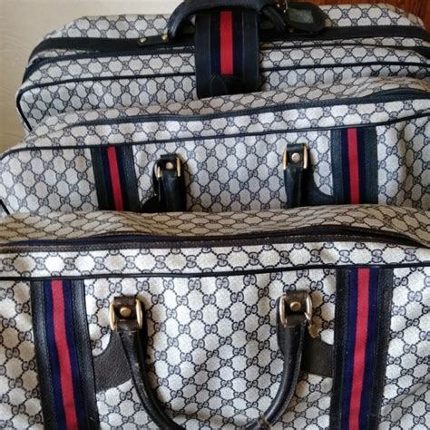 faux gucci luggage set|knock off gucci luggage set.